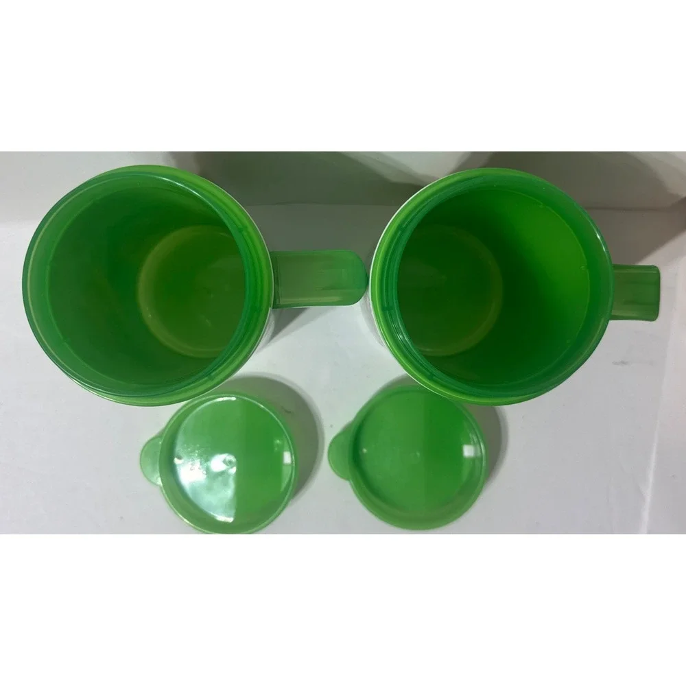Disney Parks Rapid Refill Whirley Drink Works Green Reusable Travel Cup Mug 2 Pc